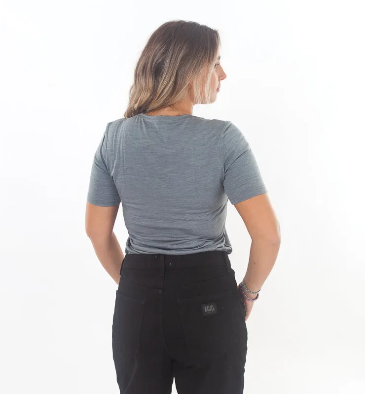 Casagin t-shirt donna lana merino seta termoregolante