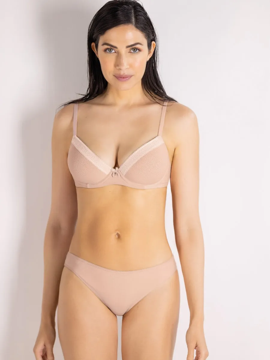 SièLei Darling 1882 reggiseno imbottito cipria jacquard