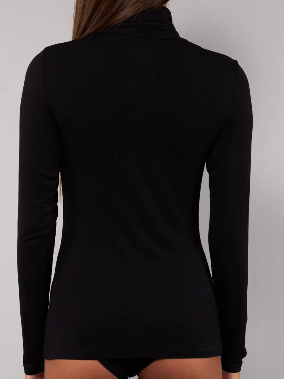 Si'èLei Today 6020 dolcevita donna nero modal