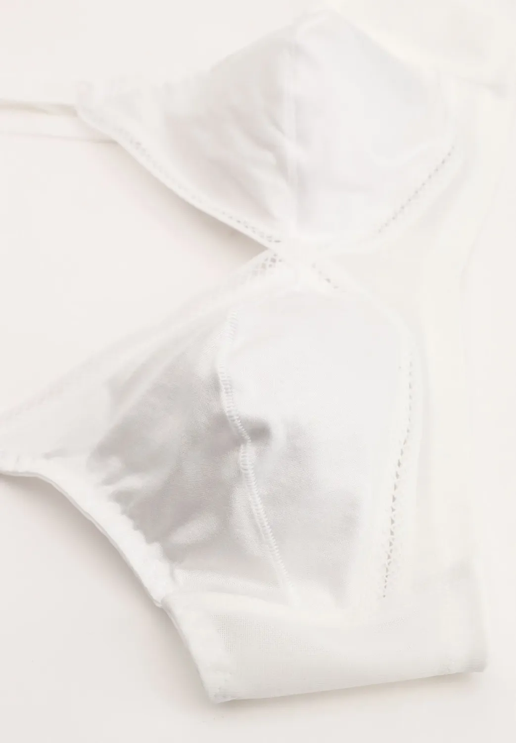 Lepel Rita Classic reggiseno senza ferretto bianco cotone