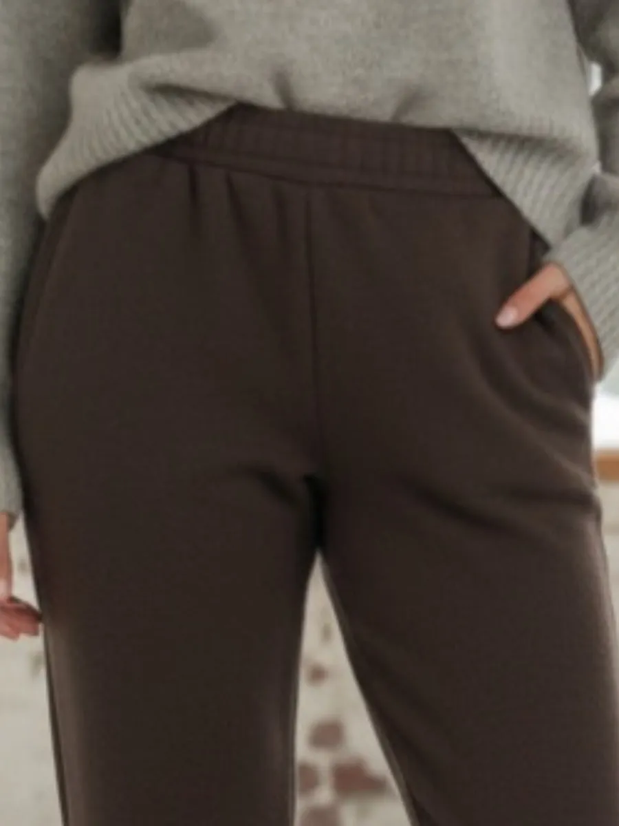 Si'èLei LG26 leggings marrone felpato invernale