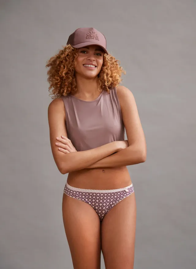 Janira Grape Flow mini slip 2 pezzi cotone