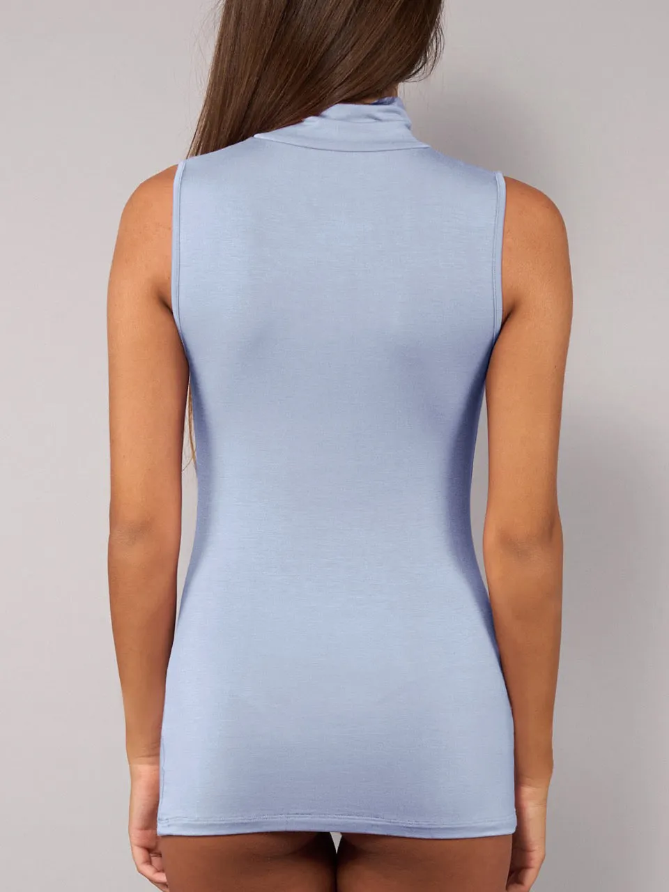 Si'èLei Today 6006 lupetto smanicato modal denim