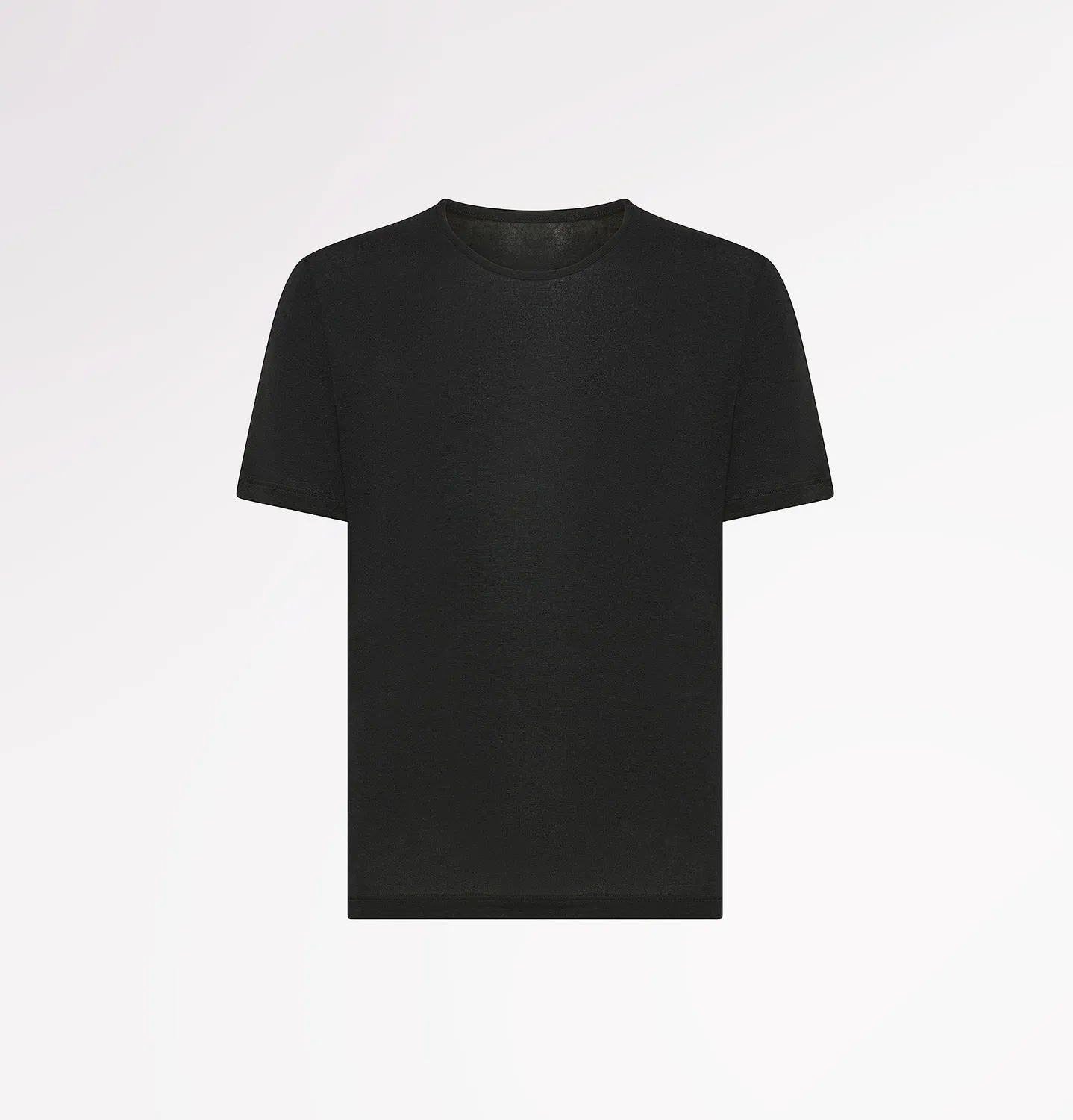 Casagin TENCEL Cashmere t-shirt uomo manica corta nera calda