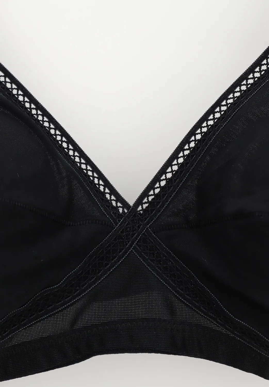 Lepel Rita Classic reggiseno senza ferretto nero cotone