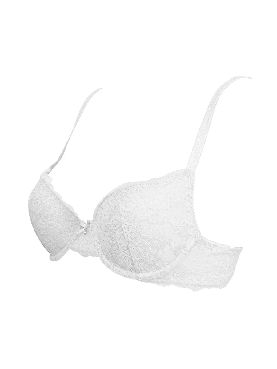 Si'èLei 2684 reggiseno imbottito bianco pizzo