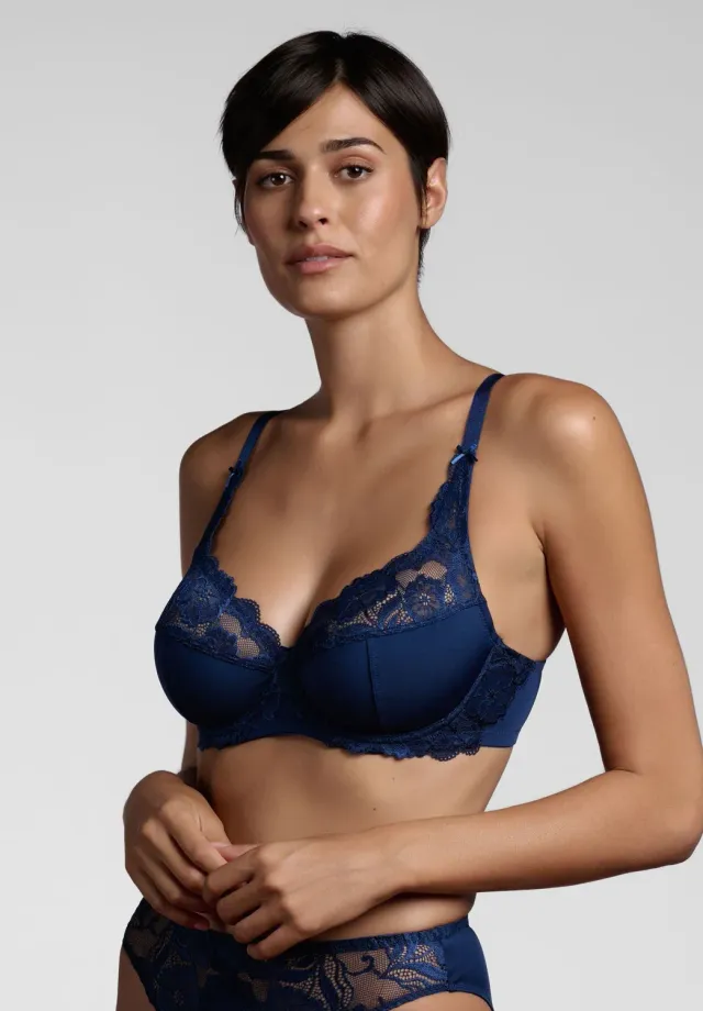 Lepel Belseno Pizzo 255 reggiseno balconcino blu sostegno