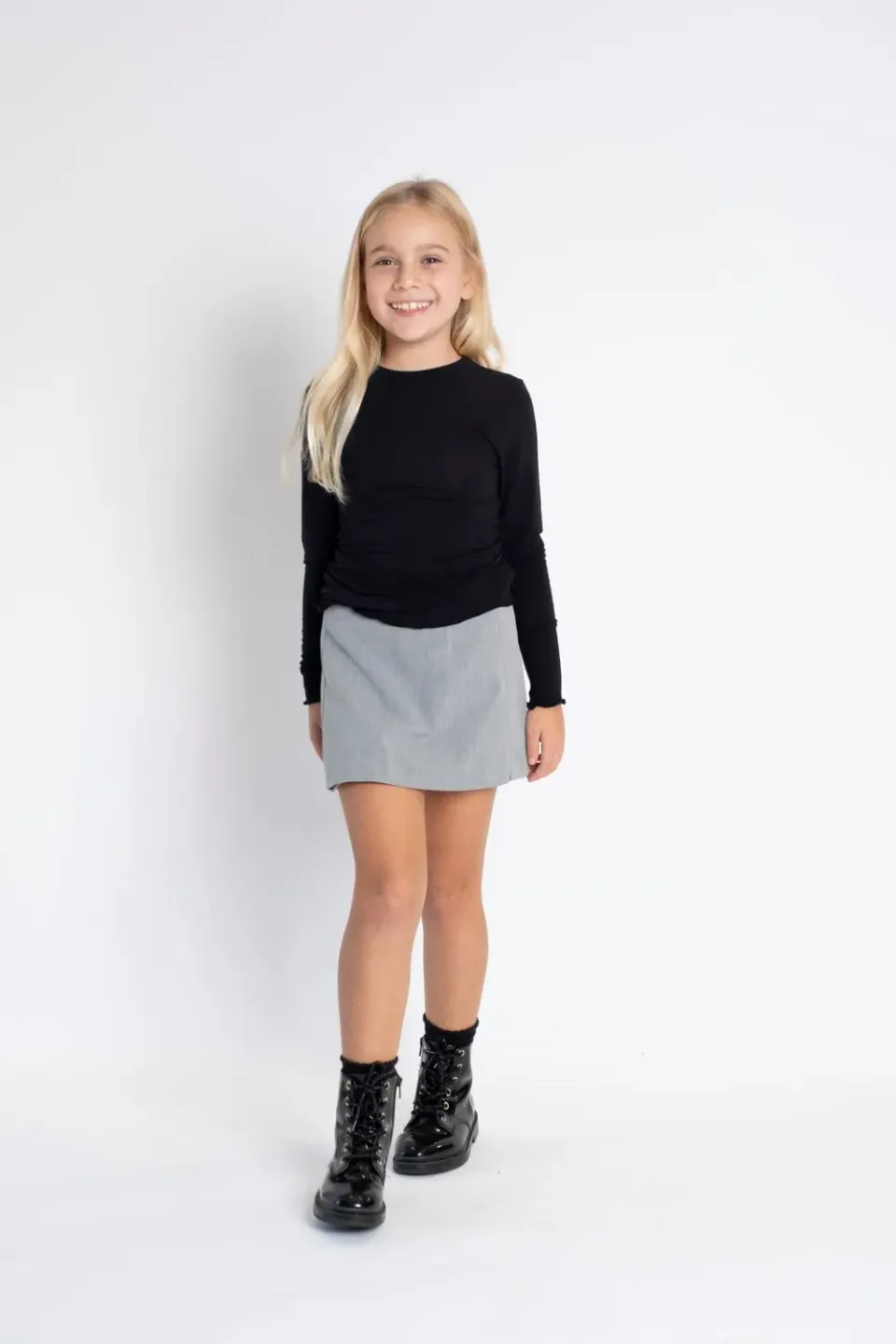 Rossoporpora Maglia Bimba Cashmere e Modal Manica Lunga