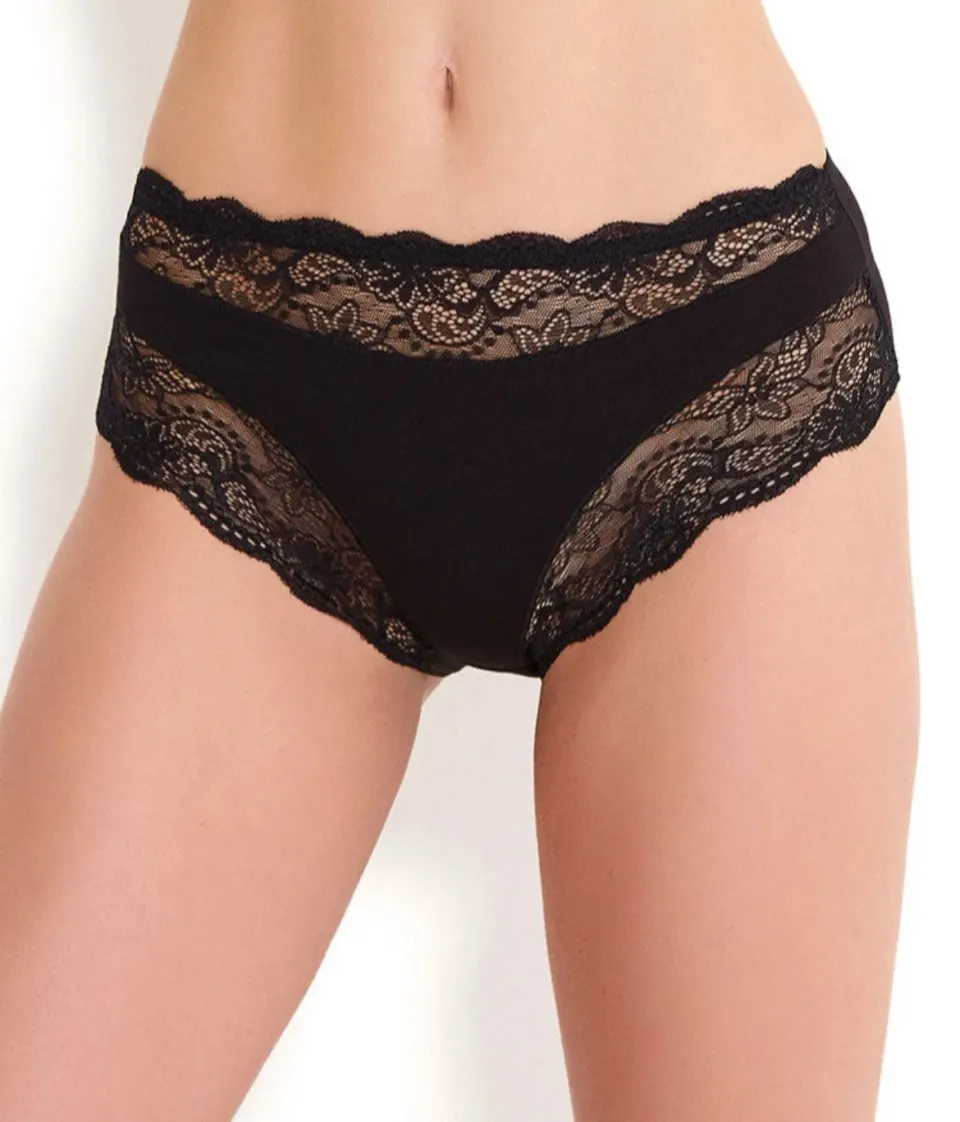 Rossoporpora Slip Modal e Pizzo Bianco traspirante