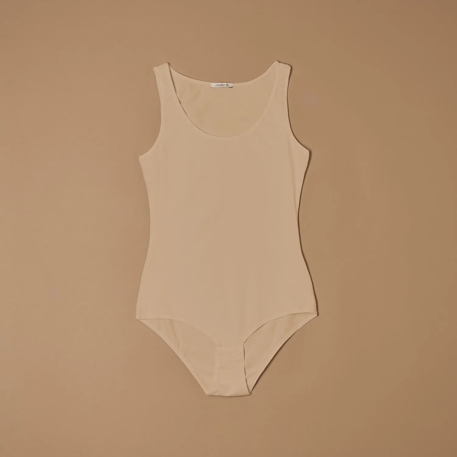 Jadea Basic 4152 body spallina larga cotone nero sagomato
