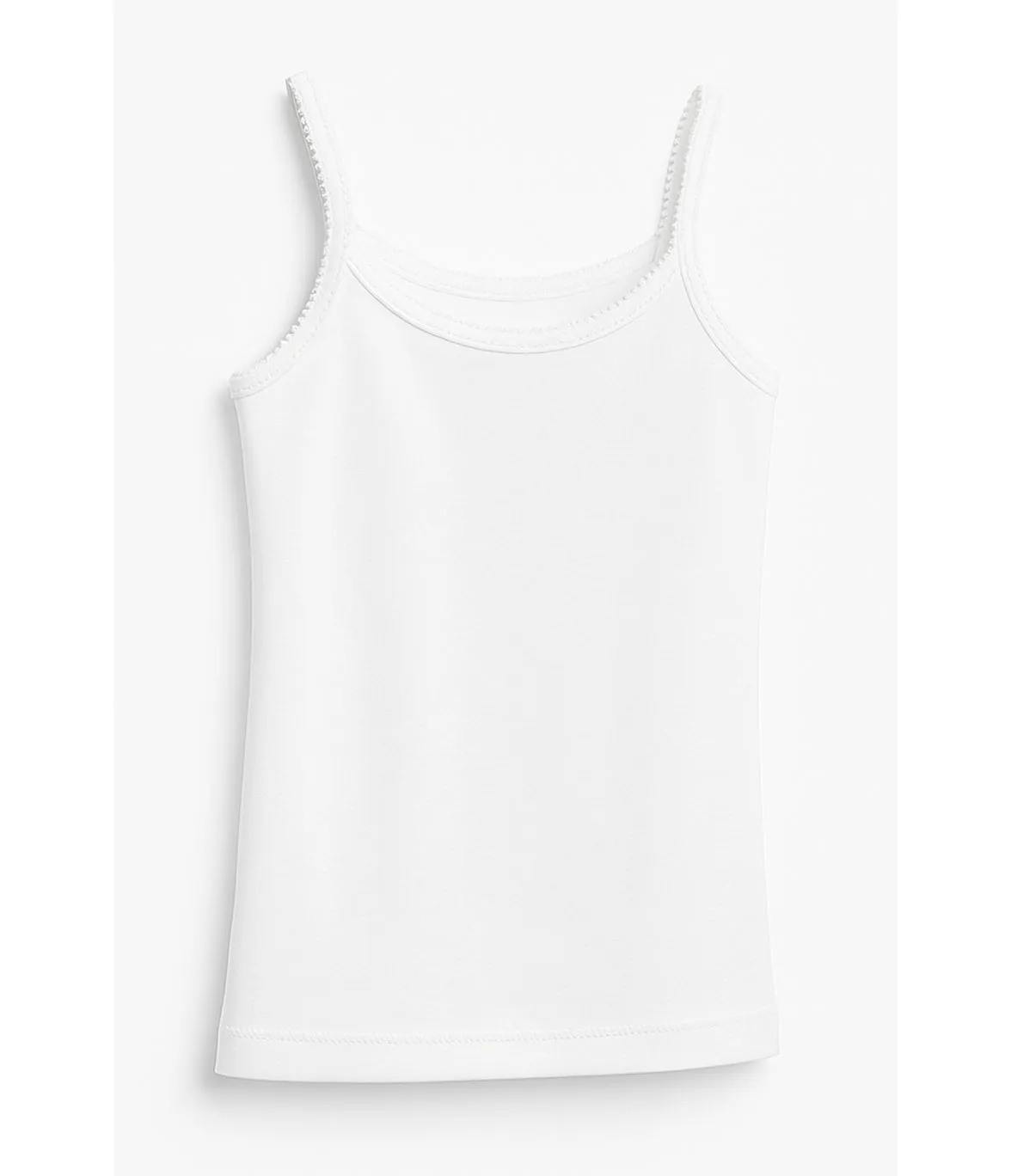 Rossoporpora Canotta Bimba Spalla Stretta Cotone Bianco