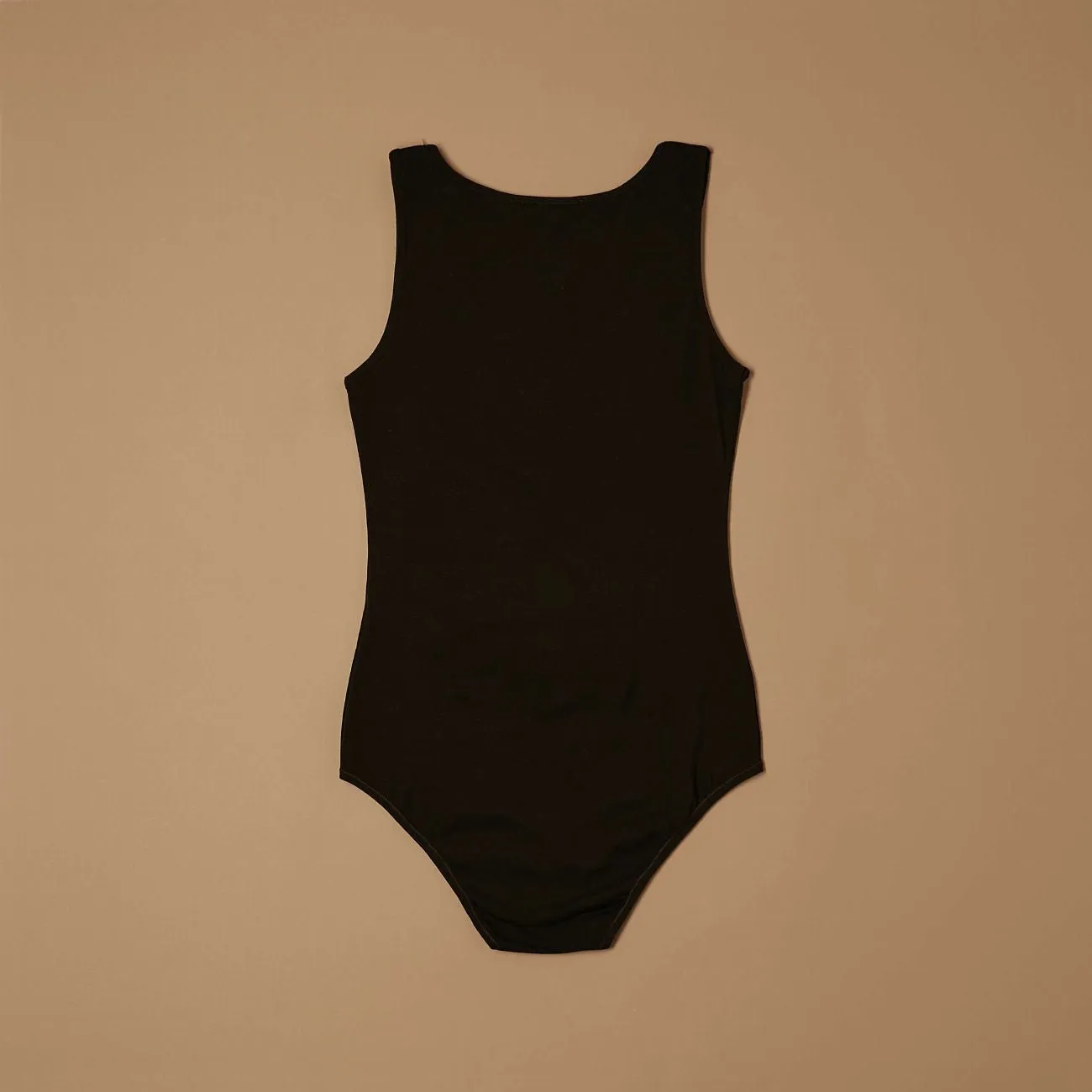 Jadea Basic 4152 body spallina larga cotone nero sagomato