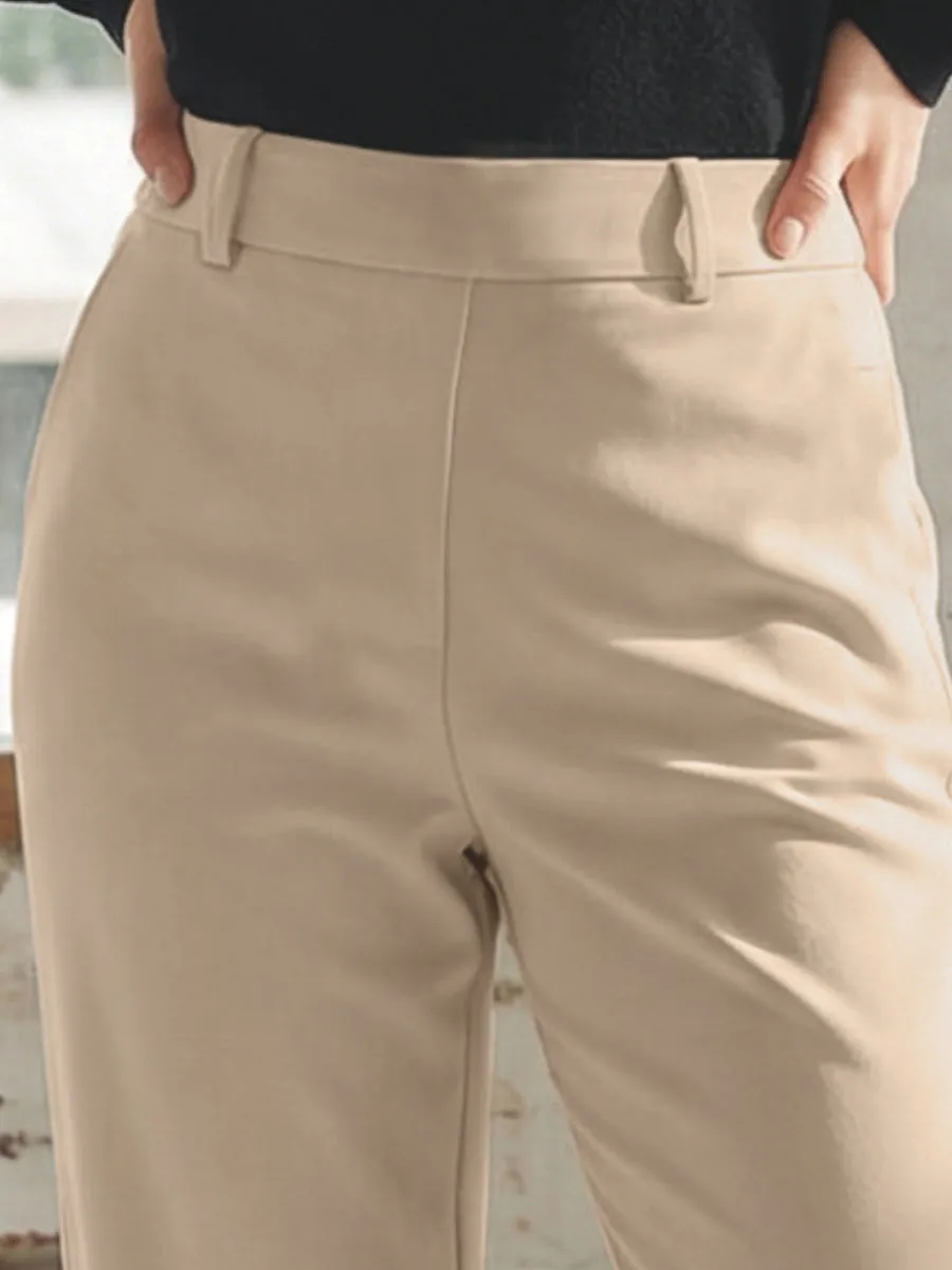 Si'èLei LG27 leggings gamba larga micropile sabbia caldo