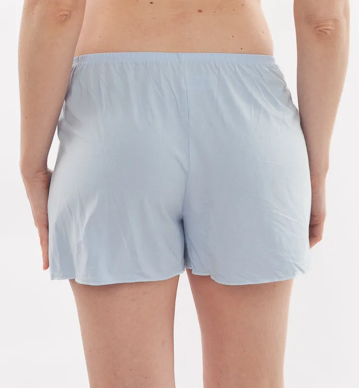 Casagin pantalone pigiama corto tessuto naturale azzurro fresco