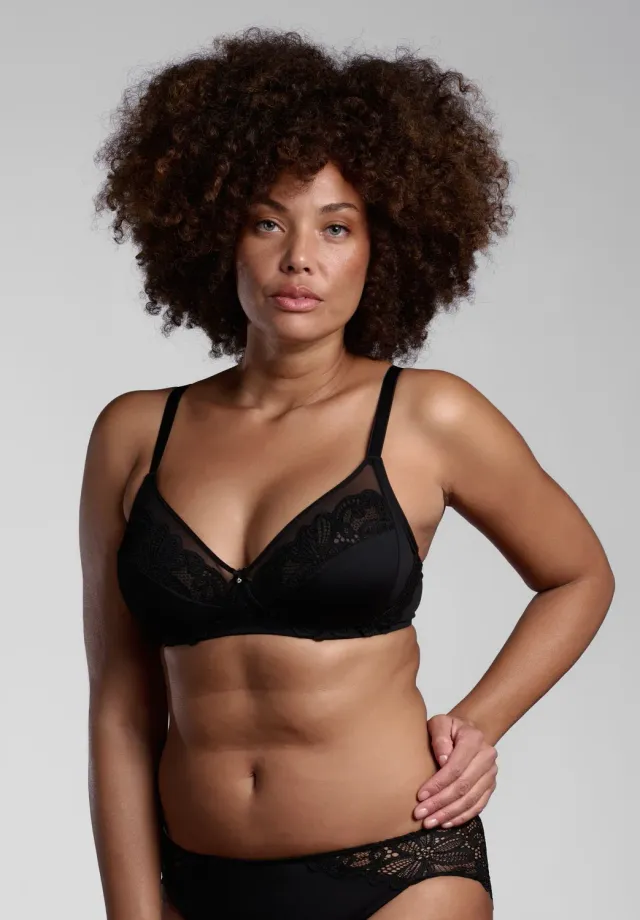 Lepel Belseno Allure 460 reggiseno senza ferretto nero pizzo