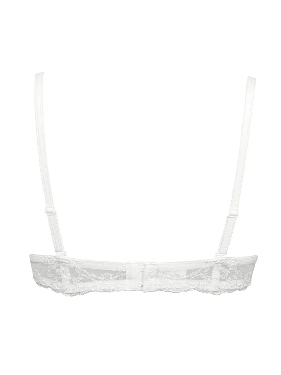 Si'èLei Glam 1948 fascia tulle bianco latte con ferretto