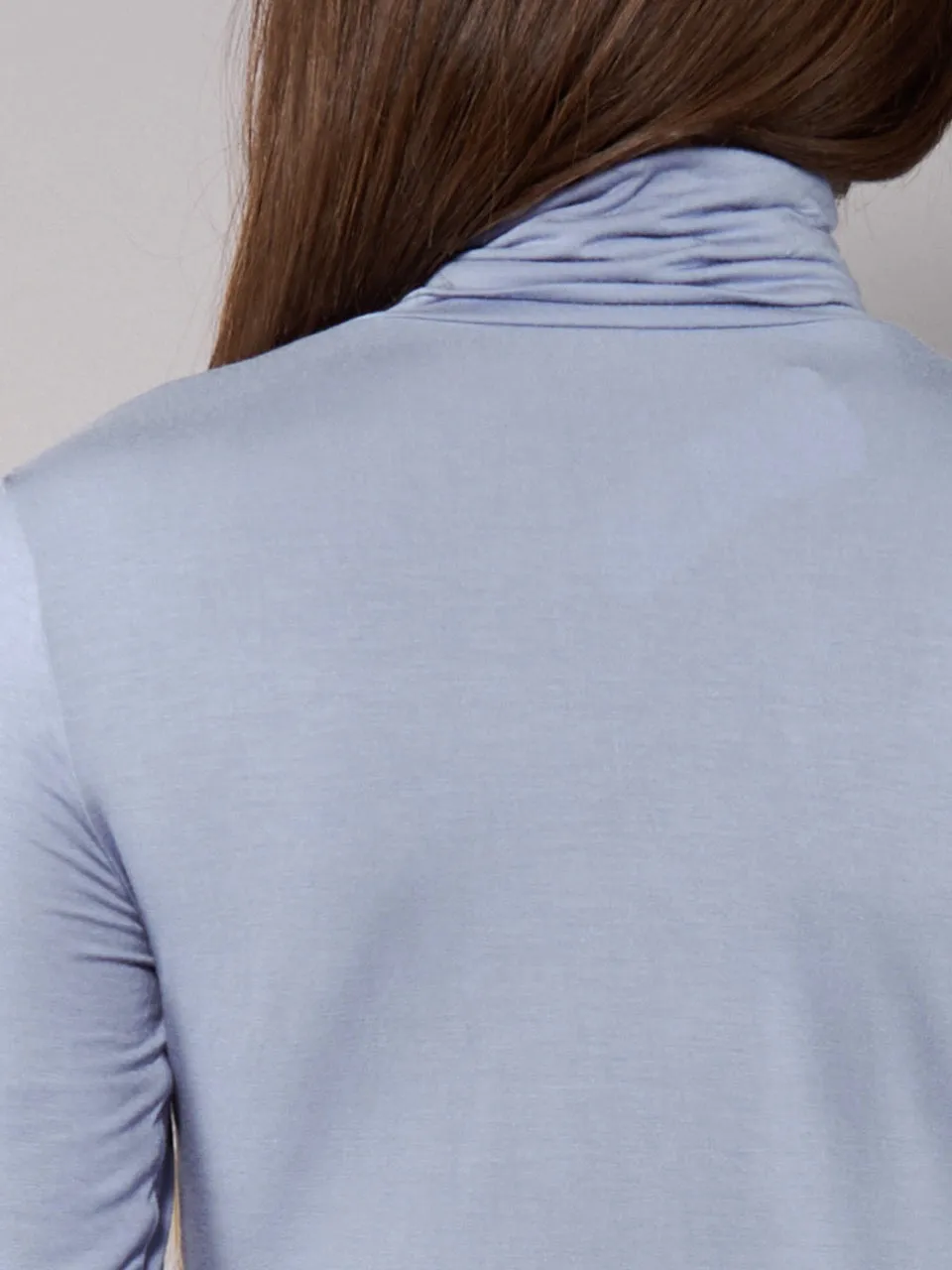 Si'èLei Today 6020 dolcevita denim manica lunga modal