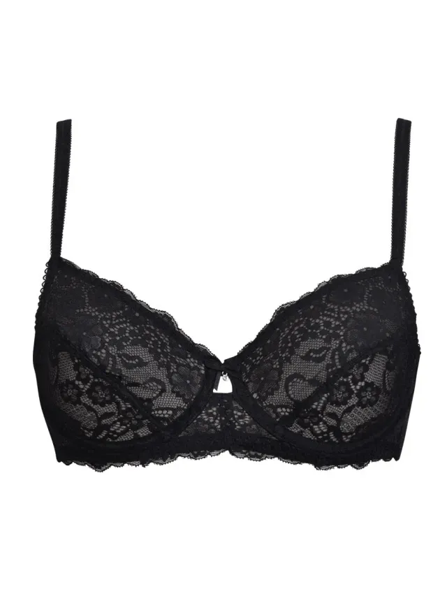 Si'èLei Allure 2672 reggiseno francese nero in pizzo