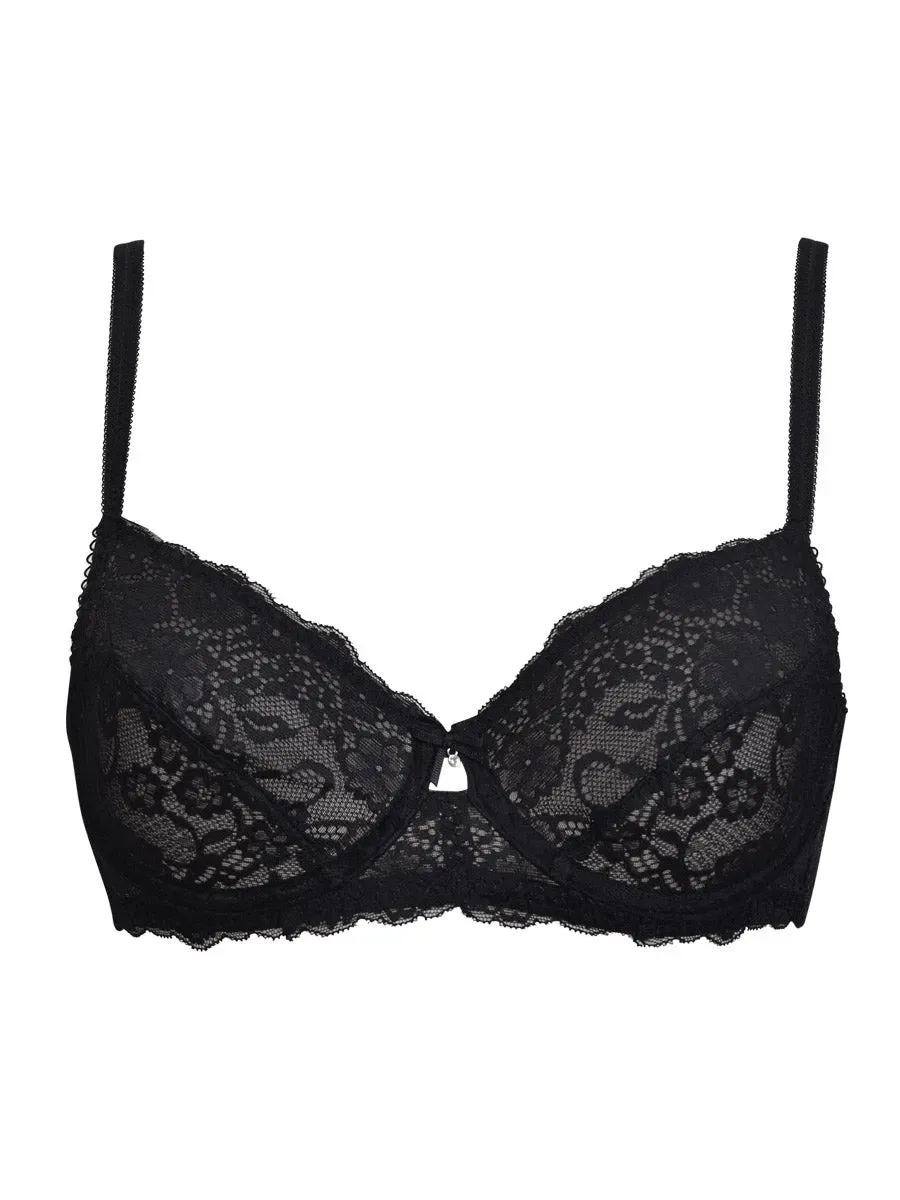 Si'èLei Allure 2672 reggiseno francese nero in pizzo
