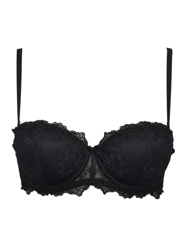 Si'èLei Glam 1948 reggiseno fascia nero coppe graduate