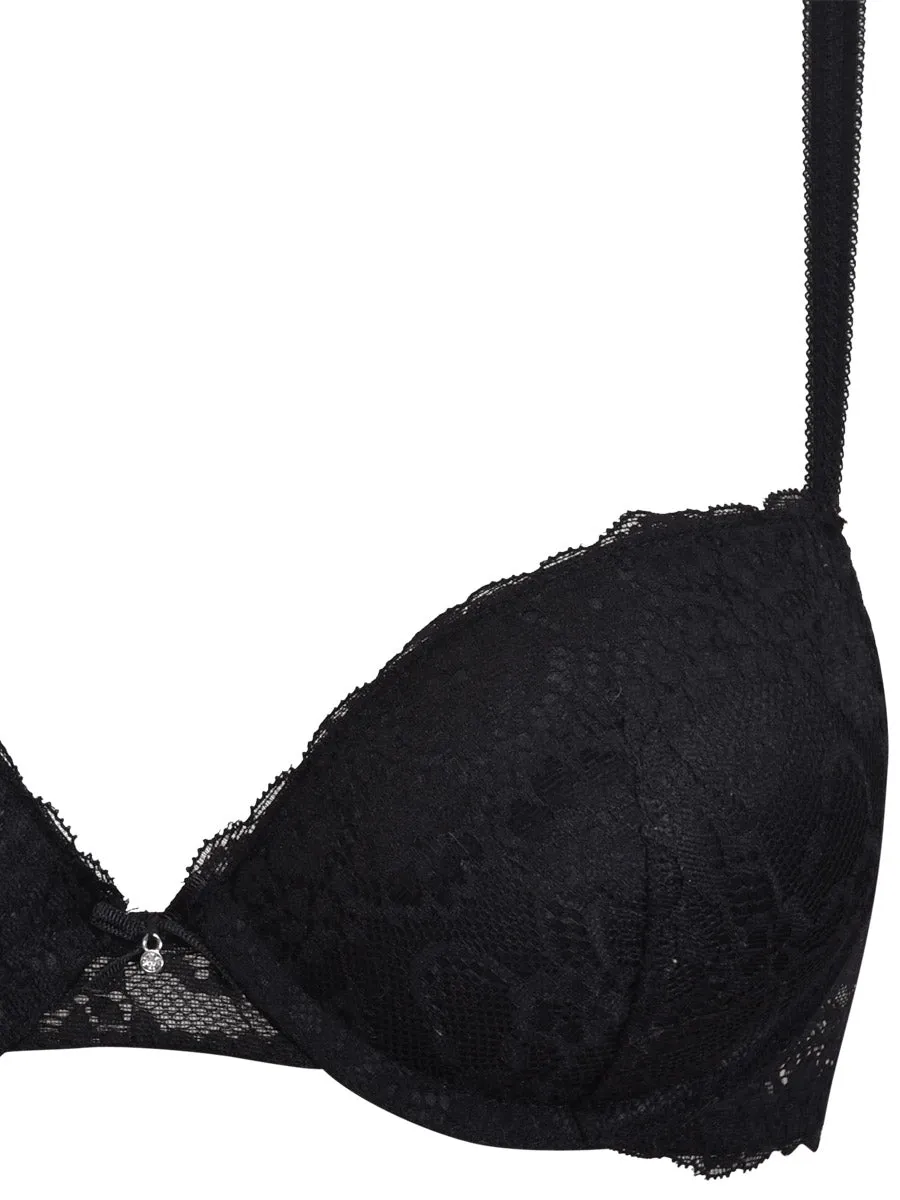 SièLei 2680 reggiseno push-up pizzo nero