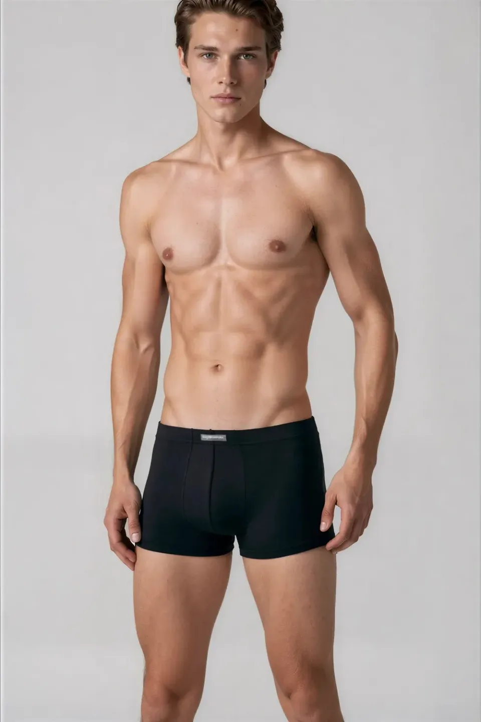 Rossoporpora Boxer Elastico Interno uomo cotone grigio