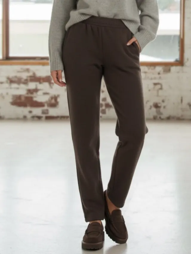 Si'èLei LG26 leggings marrone felpato invernale