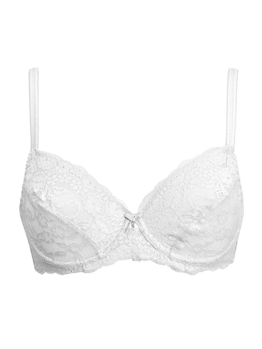 SièLei 2672 Reggiseno Francese con Ferretto Bianco in Pizzo