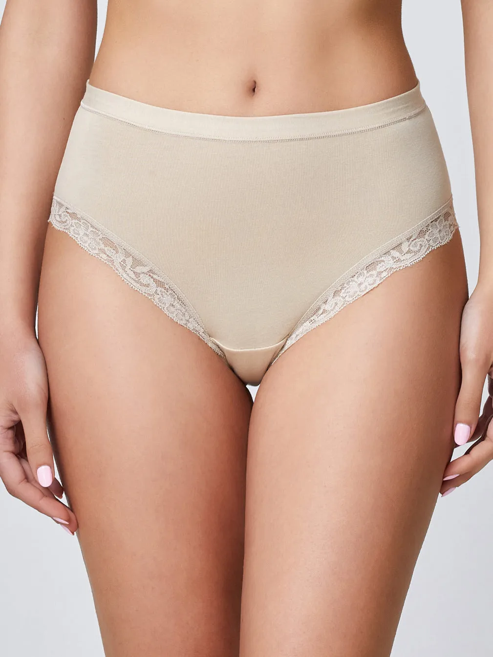 Jadea Basic 532 midi modal pizzo cipria