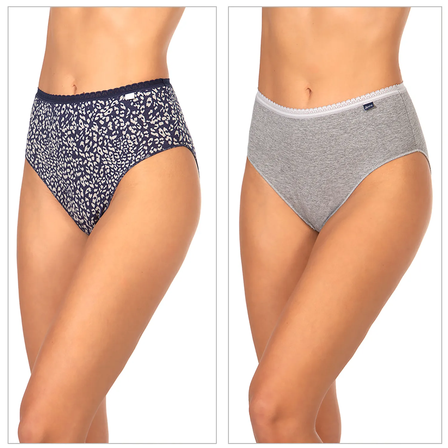 Janira Grey Leopard midi slip 2 pezzi grigio leopardato