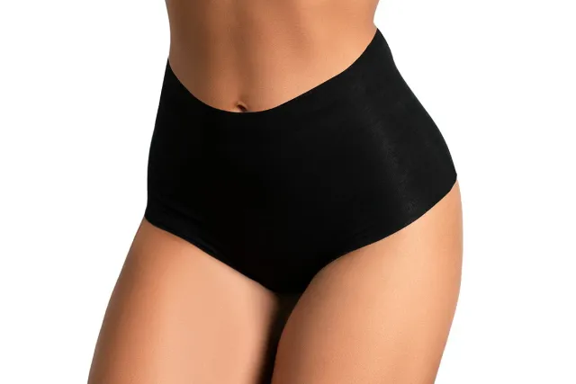 Rossoporpora Culotte Taglio Laser Slip Nero Nude Cotone