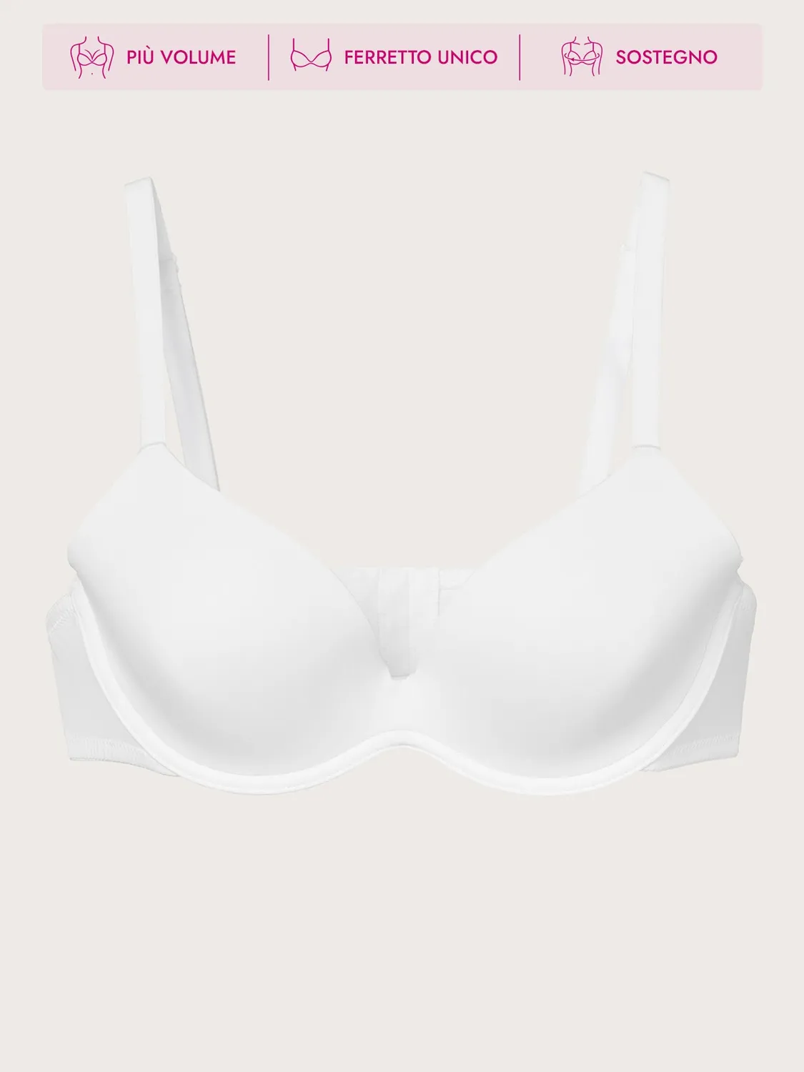 Jadea Desiderio reggiseno balconcino ferretto beige