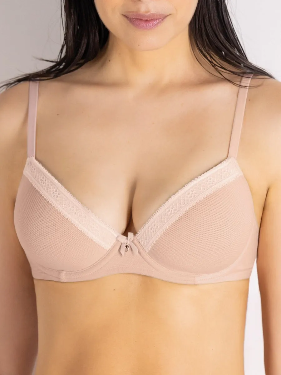 SièLei Darling 1882 reggiseno imbottito cipria jacquard