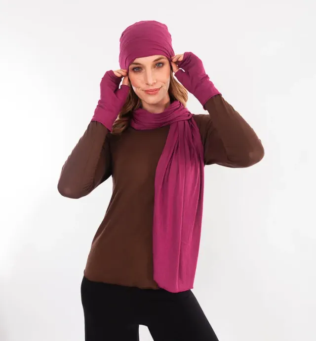 Casagin berretto Tencel cashmere conchiglia caldo