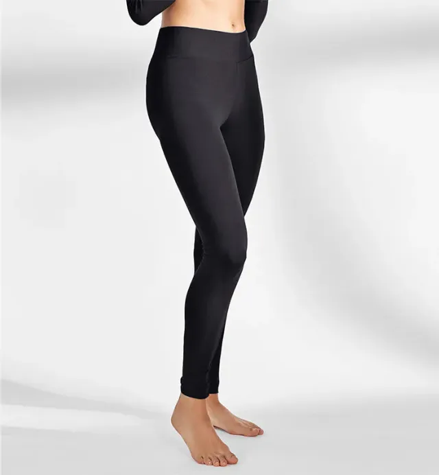 Casagin leggings nero donna in viscosa Ecovero