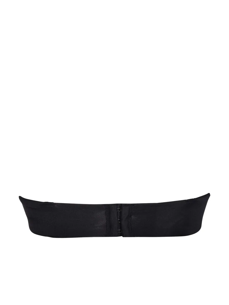 Si'èLei Plus 2550 reggiseno fascia nero coppe imbottite