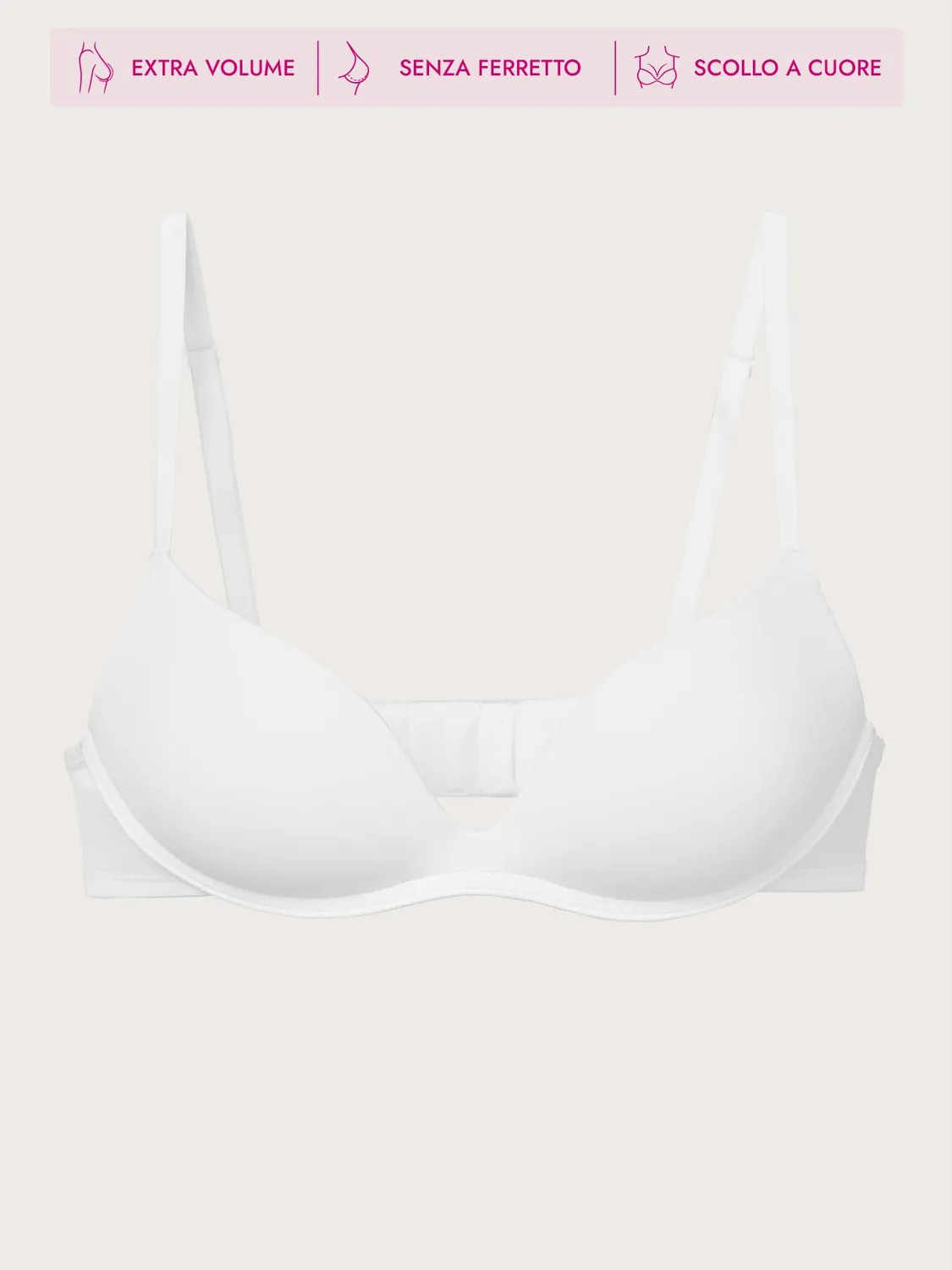 Jadea Basic Fiamma push-up senza ferretto nero