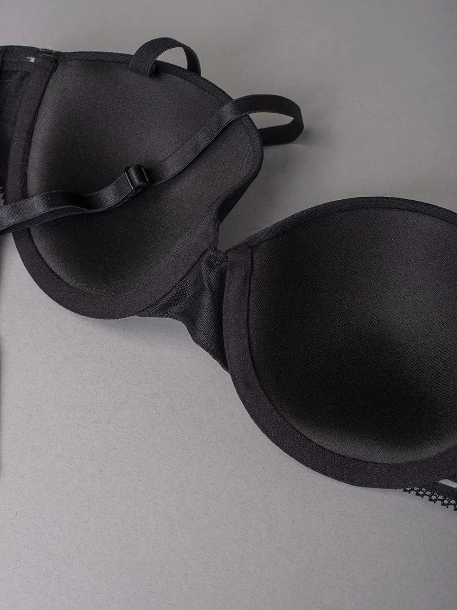 Si'èLei Darling 1880 reggiseno fascia nero imbottito