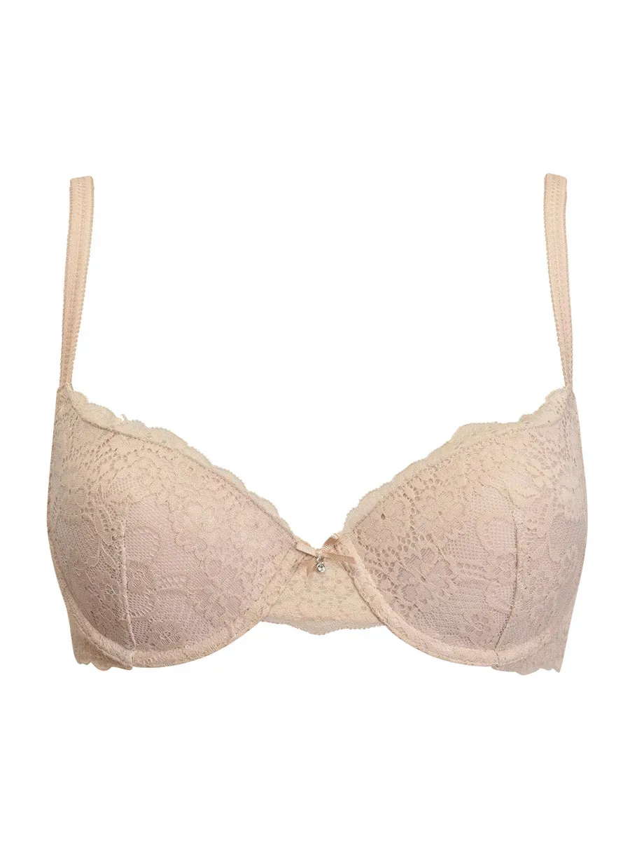 Si'èLei Allure 2684 Reggiseno imbottito Cipria pizzo