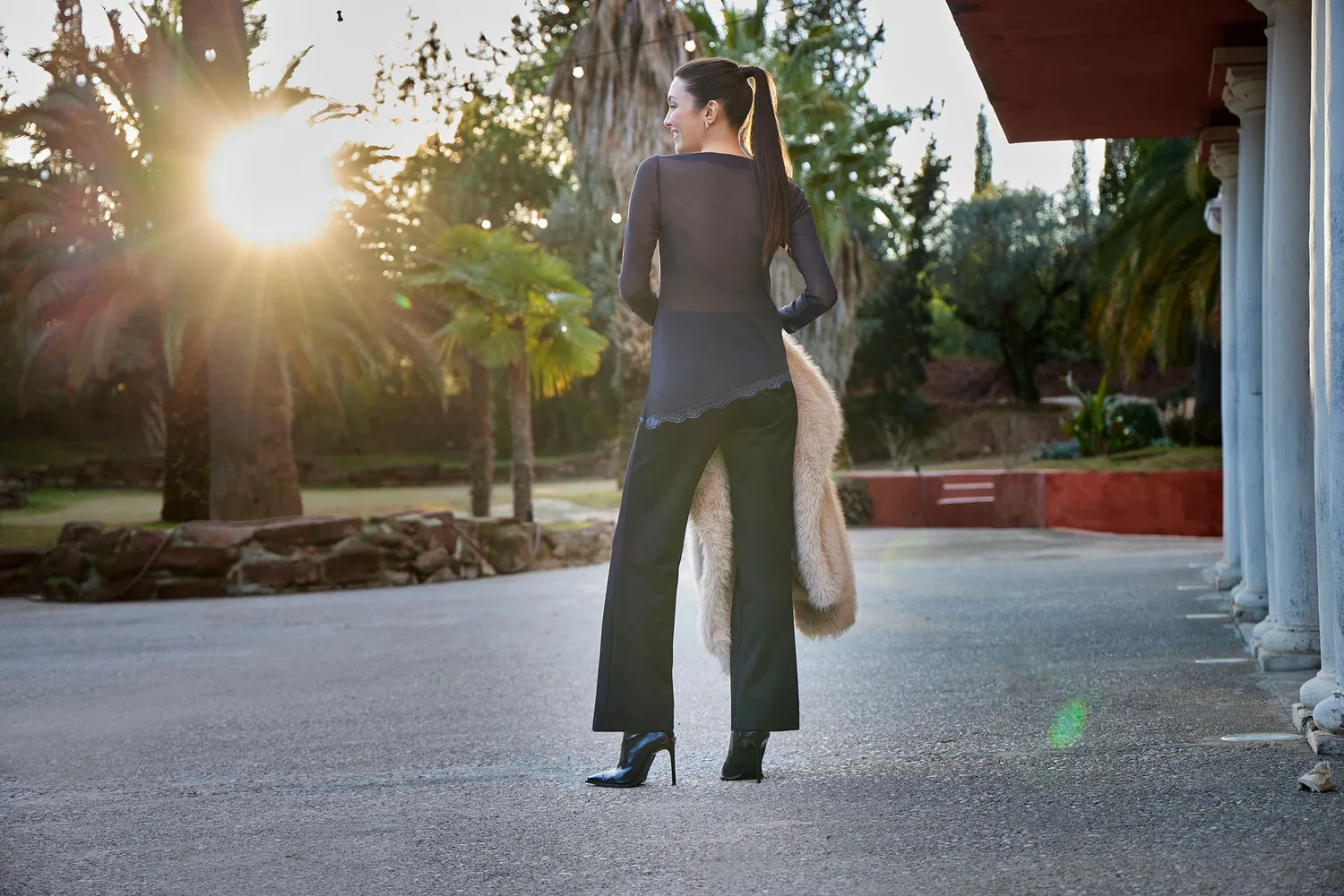 Janira Blu Denim pants regular effetto denim