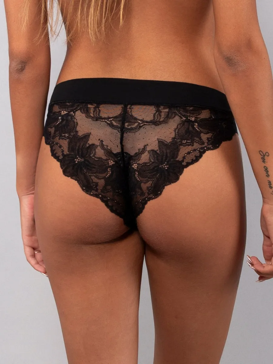 Si'èLei Invisible Cotton 5115 slip nero taglio laser