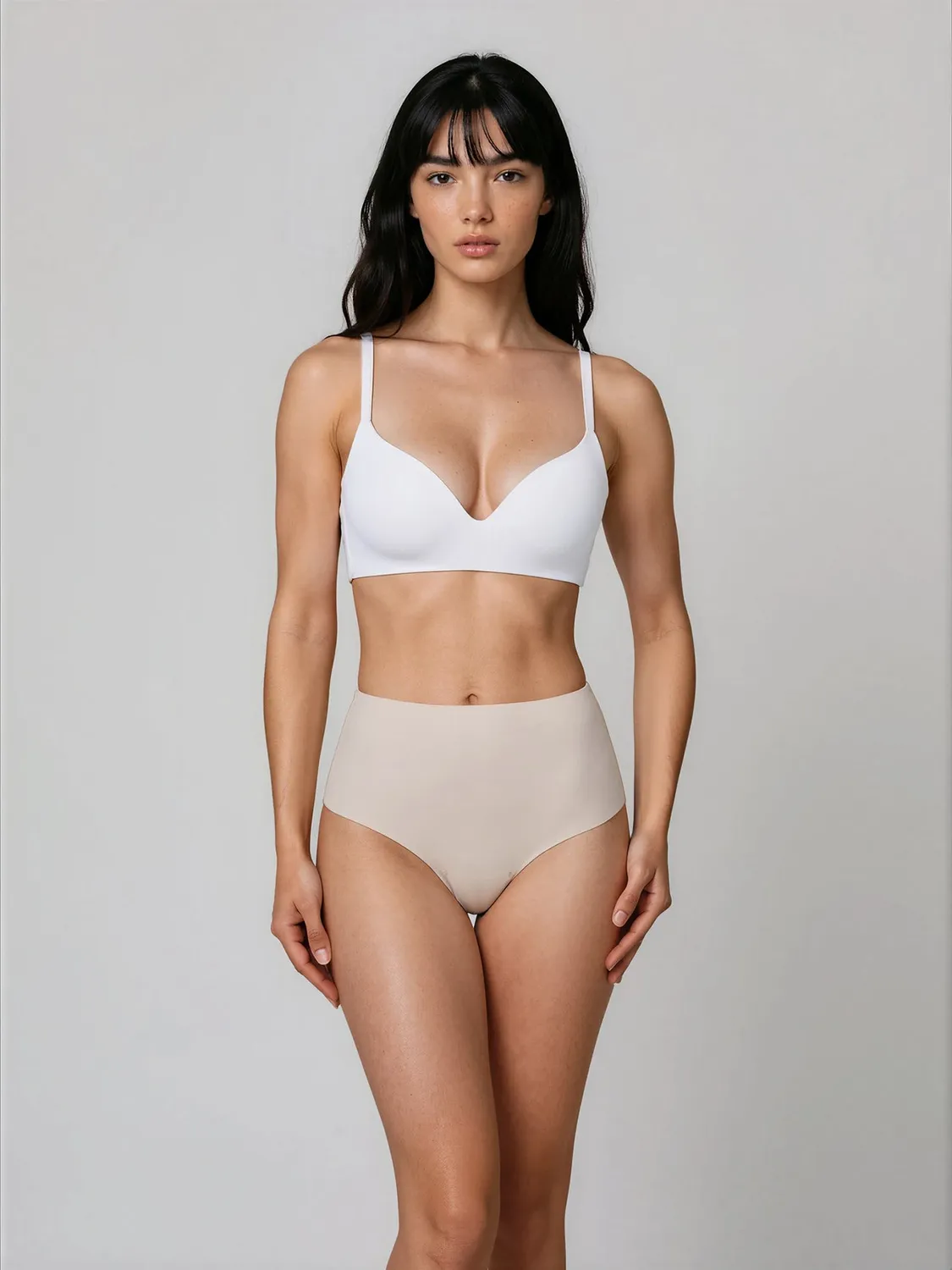 Jadea 8025 Perizoma Vita Alta Nero Cotone