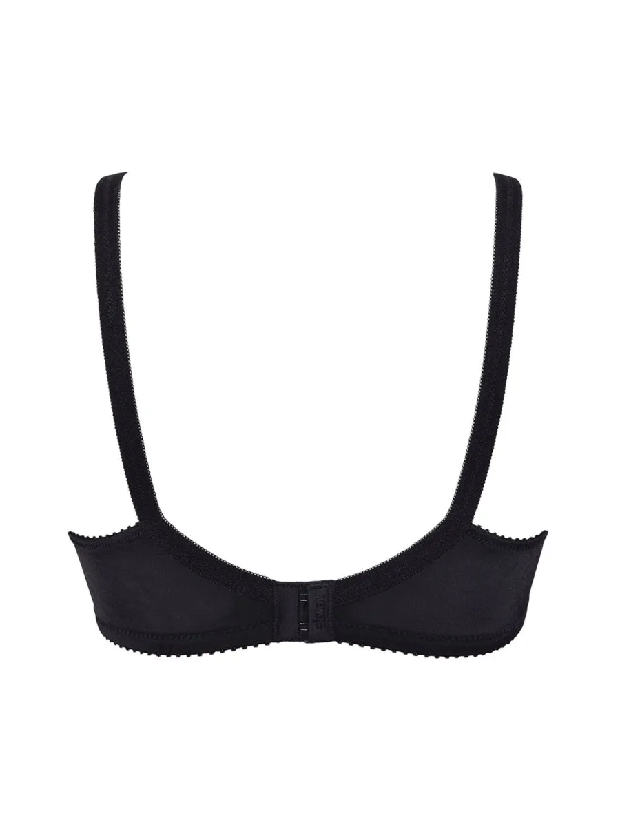 Si'èLei 971 reggiseno francese nero cotone senza ferretto