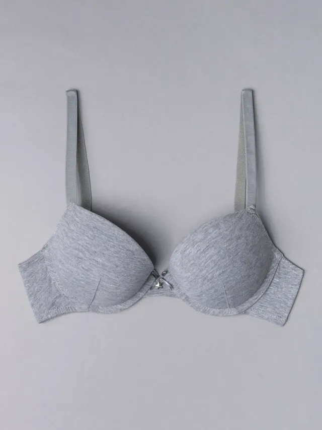 Si'èLei Natural Cotton 1444 push-up grigio melange cotone bio