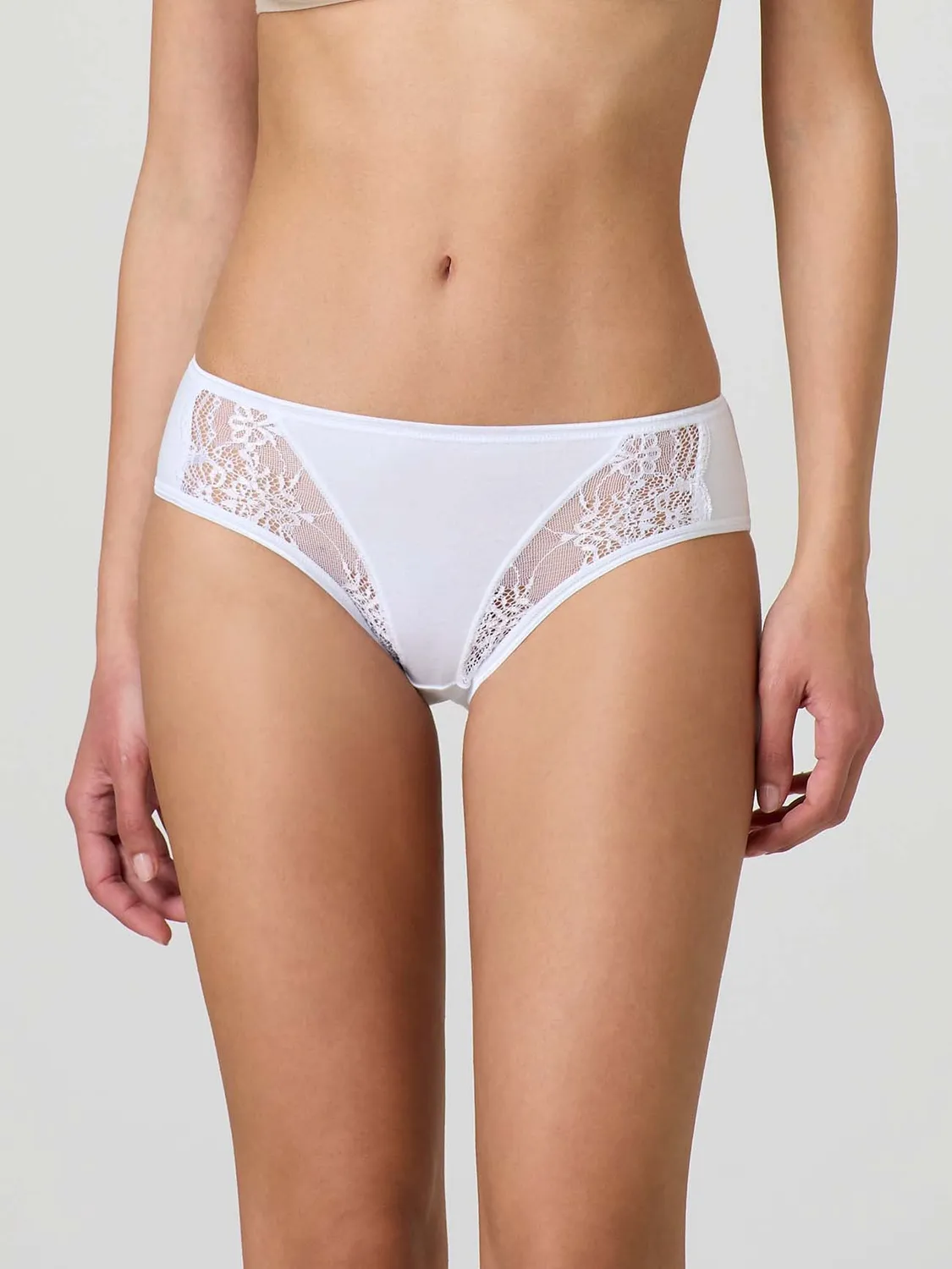 Jadea 7007 Slip Cotone Pizzo 3 Pezzi Elasticizzati