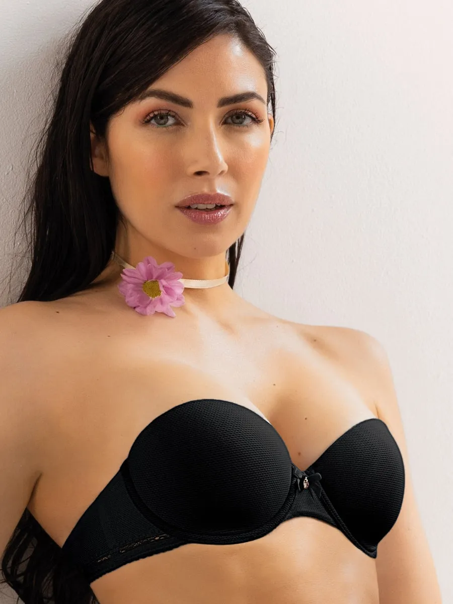 Si'èLei Darling 1880 reggiseno fascia nero imbottito