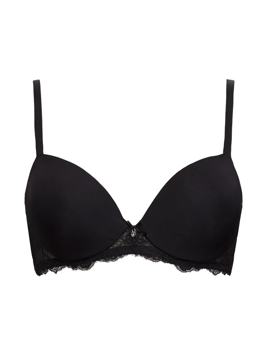 Si'èLei Pure Love 1976 reggiseno imbottito nero microfibra