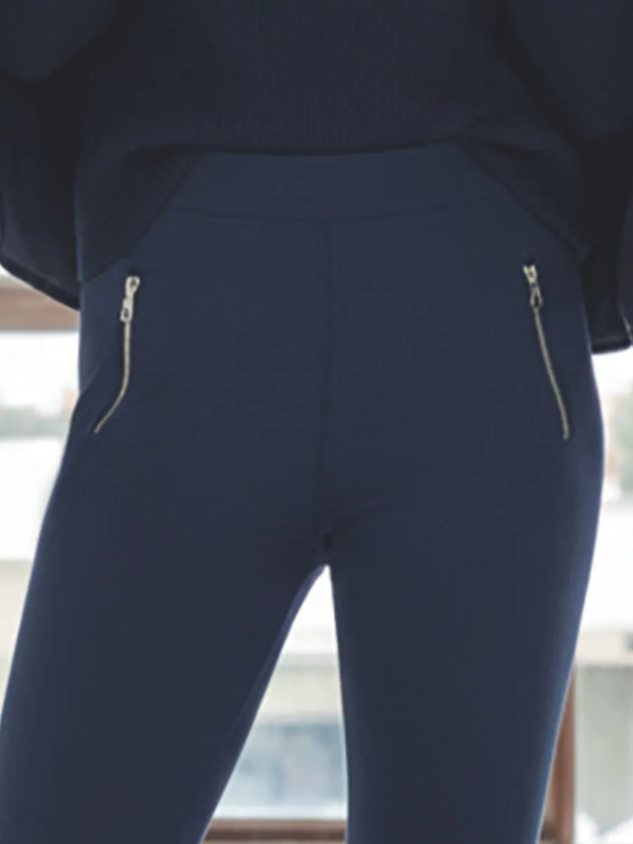 Si'èLei LG06 Leggings Elasticizzato Interno Orsetto Blu Caldo