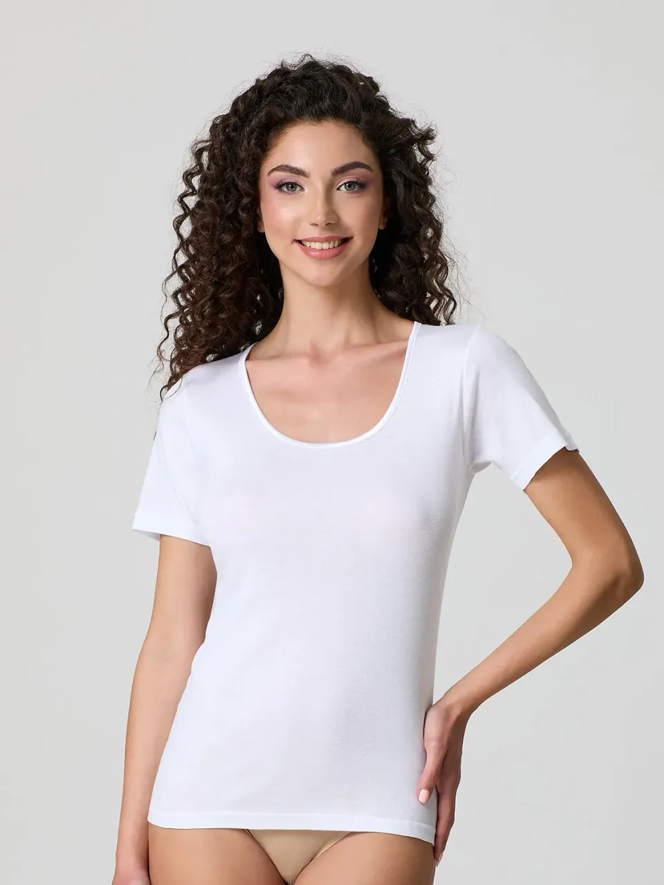 Jadea Basic 9005 maglietta cotone 3 pezzi satin