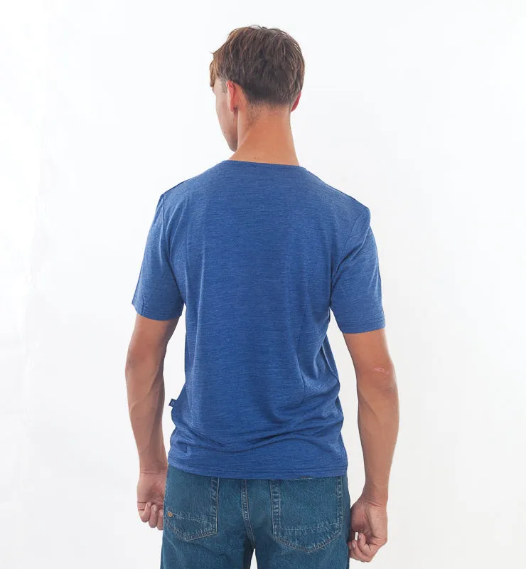 Casagin t-shirt uomo lana merino seta termoregolante